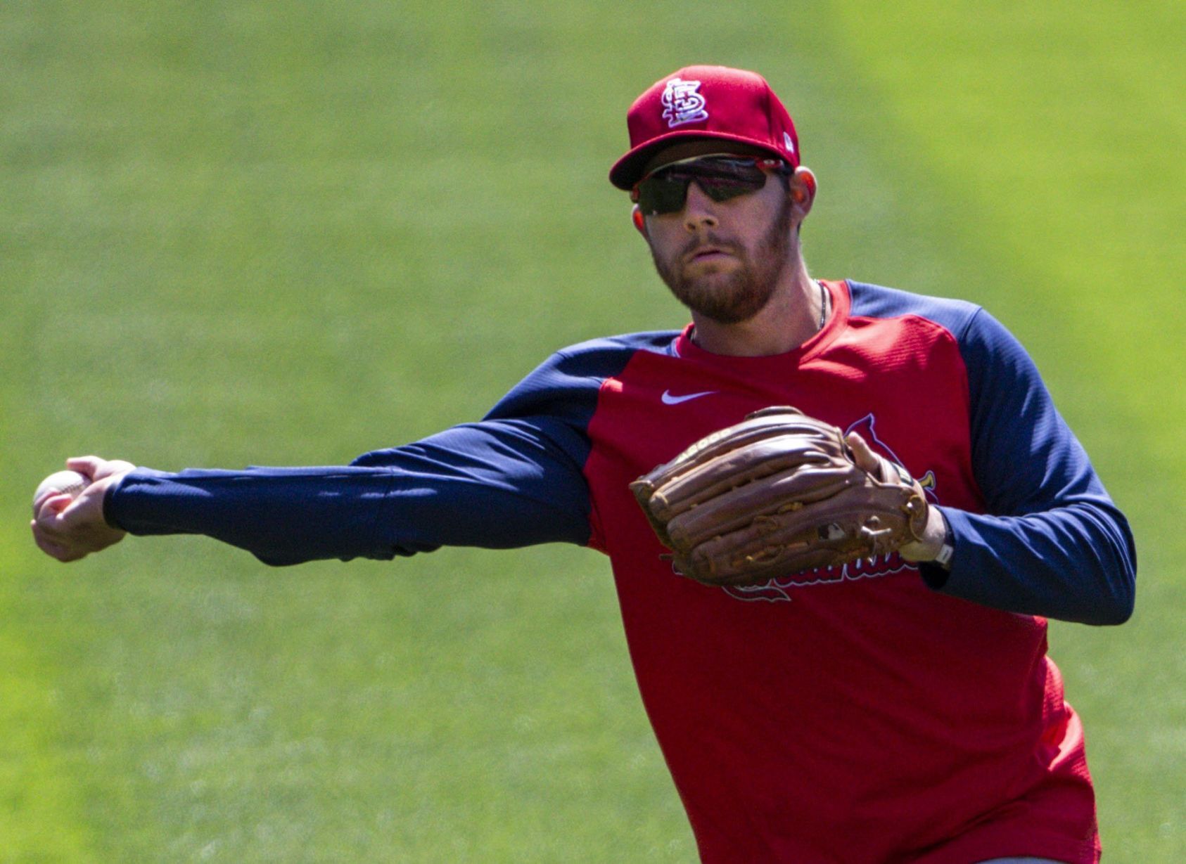 Cardinals hold a team workout ahead of opening day